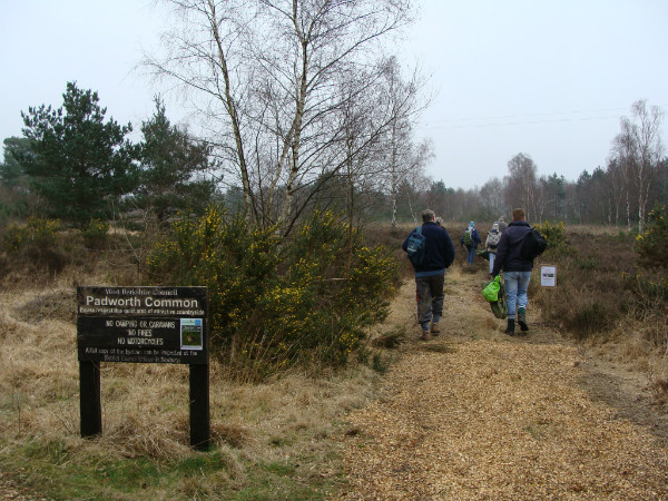 Padworth Common sign