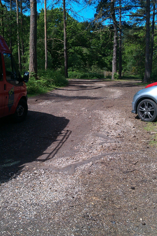 Car park at start of day