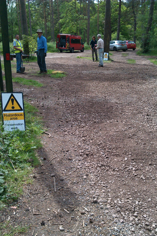 Volunteers take final look at their work